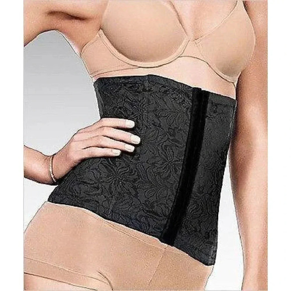 MEDIUM Maidenform Flexees 83067. Ultimate Slimmer Waist Cincher Black - Picture 1 of 4